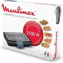 Moulinex BG134812 Barbecue Tafelblad Electrisch 2100W Zwart, Blauw, Zilver Barbecue -Merkloos Winkel 1200x1194