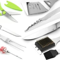 Saveur Royal® 35-delige Barbecue Gereedschapset In Roestvrij Staal - BBQ Grill Set Met Draagtas - Barbecuegerei-sets - Barbecue Accessoires Gereedschap - 35-delig -Merkloos Winkel 1200x1195