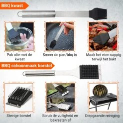 BBQ Accesoires Gereedschapset Koffer Set Tang Borstel Schort Barbecue Dagdeals - Chef Cook BBQ Accessoires Set -Merkloos Winkel 1200x1200 106