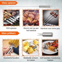 BBQ Accesoires Gereedschapset Koffer Set Tang Borstel Schort Barbecue Dagdeals - Chef Cook BBQ Accessoires Set -Merkloos Winkel 1200x1200 107