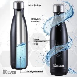 Pulver - Luxe RVS Thermosbeker / Drinkfles – BPA Vrij – 500 Ml - Waterfles Met Rietje – Drinkfles – Dubbele Isolatie - Kinderen & Volwassenen - Zwart 13 Pulver - Luxe RVS Thermosbeker / Drinkfles – BPA Vrij – 500 Ml - Waterfles Met Rietje – Drinkfles – Dubbele Isolatie - Kinderen & Volwassenen - Zwart -Merkloos Winkel 1200x1200 1128
