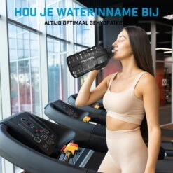 Fitcrafters Waterfles Met Tijdmarkeringen - Motiverende Drinkfles - 2L - BPA Vrij - Zwart -Merkloos Winkel 1200x1200 1173