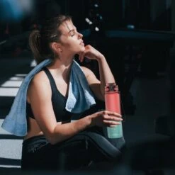 Lekro Waterfles Met Tijdmarkeringen - Motiverende Drinkfles Met Fruitfilter En Shake Bal/Shaker - 1 Liter - BPA Vrij - Roze/Blauw -Merkloos Winkel 1200x1200 1193