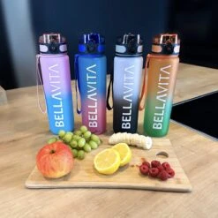 BELLAVITA Drinkfles - Turquoise - Cyaan - Waterfles - Drinkfles Volwassenen - Drinkfles Kinderen - Drinkfles 1 Liter - Fles - 1 Liter - 1000ml - Tritan - Fruitfilter- BPA-vrij - 100% Lekvrij -Merkloos Winkel 1200x1200 1199