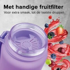 Nimma® Motivatie Waterfles - 1 Liter Drinkfles - Met Tijdmarkeringen En Fruitfilter - Roze Paars 15 Nimma® Motivatie Waterfles - 1 Liter Drinkfles - Met Tijdmarkeringen En Fruitfilter - Roze Paars -Merkloos Winkel 1200x1200 1232