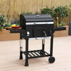 Alice's Garden Houtskool BBQ Bernard - Smoker - Verstelbare Houtskoolbak - Zwart -Merkloos Winkel 1200x1200 127