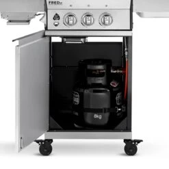 Burnhard Gas BBQ FRED JR. Deluxe - 2 Branders - Incl. Keramische Infraroodbrander & Afdekhoes - Deluxe -Merkloos Winkel 1200x1200 13