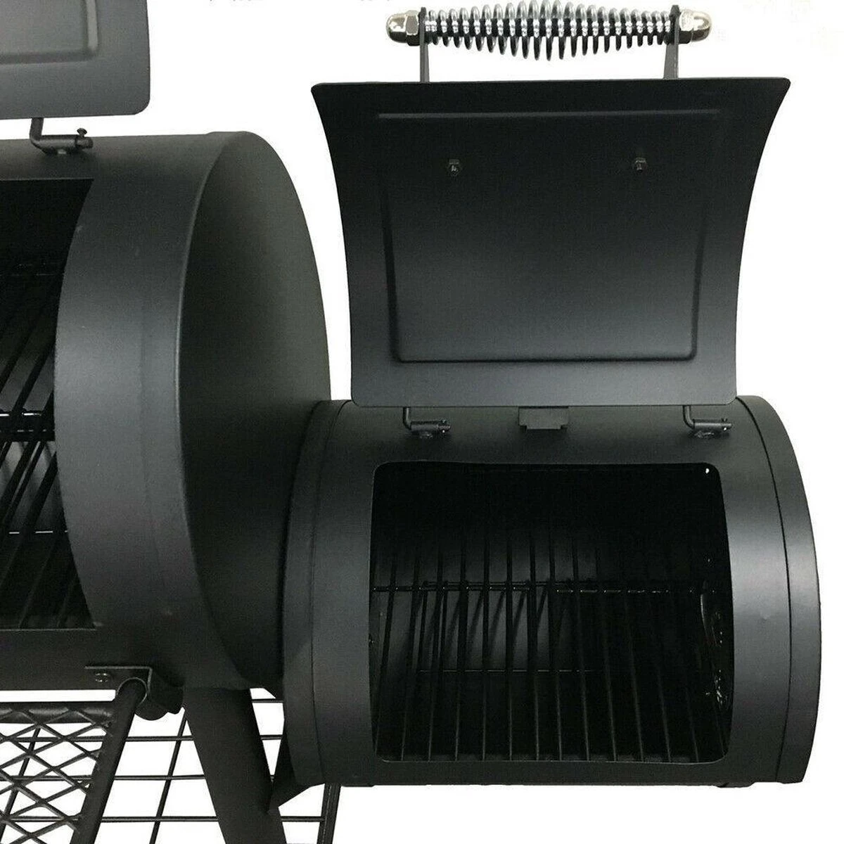 Fire Beam Houtskool Barbecue - Grilloppervlak (LxB) 35 X 66 Cm - Smoker - Zwart 6 Fire Beam Houtskool Barbecue - Grilloppervlak (LxB) 35 X 66 Cm - Smoker - Zwart - Afbeelding 4