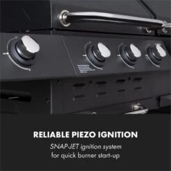 Klarstein Kingsville Double Barbecue - Houtskool- En Gasbarbecue - Smoker BBQ - Inclusief Deksels En Thermometer - Met 2 Roosters - Zwart -Merkloos Winkel 1200x1200 169