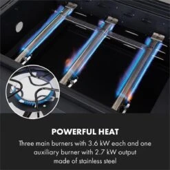 Klarstein Kingsville Double Barbecue - Houtskool- En Gasbarbecue - Smoker BBQ - Inclusief Deksels En Thermometer - Met 2 Roosters - Zwart -Merkloos Winkel 1200x1200 173