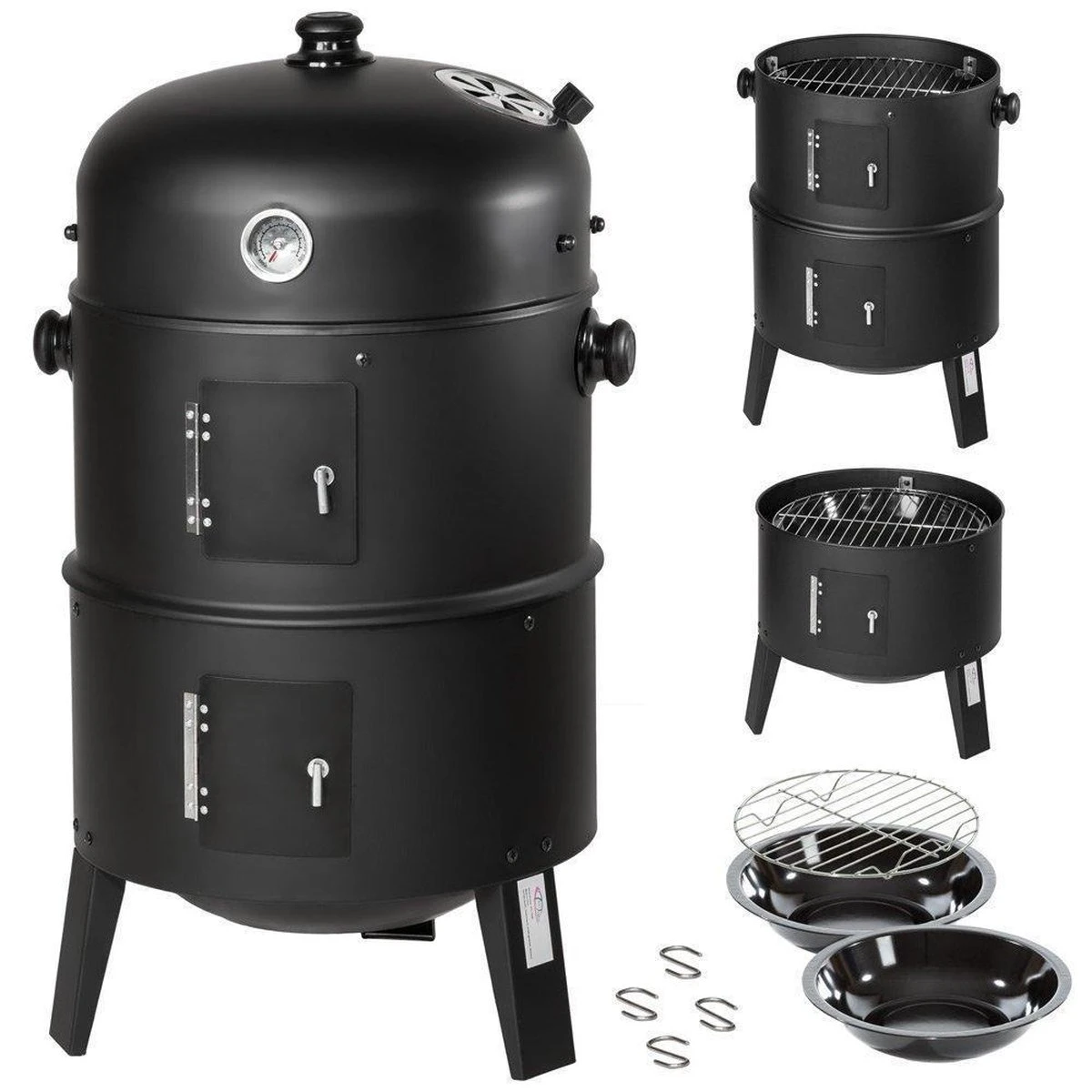 Winter BBQ Smoker - Winter Barbecue - Charcoal Grill - Ø 37cm 9 Winter BBQ Smoker - Winter Barbecue - Charcoal Grill - Ø 37cm - Afbeelding 7
