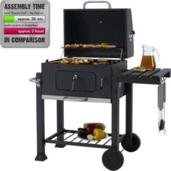 Tepro Toronto Click Barbecue Bbq Houtskool - Grilloppervlak (LxB) 56 X 42 Cm - Met Thermometer In De Deksel - RVS - Houtskoolbarbecue -Merkloos Winkel 1200x1200 181