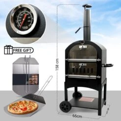 MaxxGarden Pizza Oven - Smoker Barbecue Op Hout, Houtskool Of Pellets - 45 X 65 X 158cm -Merkloos Winkel 1200x1200 184