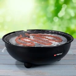 Alpina Elektrische BBQ - Tafel-Barbecue - Geen Rook - Binnen Barbecueën - 1250W - Ø 30 Cm - Zwart -Merkloos Winkel 1200x1200 23