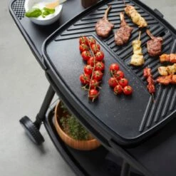Barbecook Alexia - Elektrische Bbq - Afneembare Grill - Zijtafels - Wielen - 84x55x97cm -Merkloos Winkel 1200x1200 250