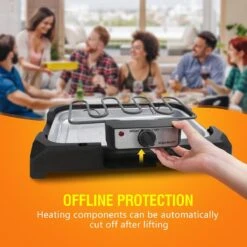 Aigostar Lava 30LDQ - Elektrische Grill - BBQ - Tafel Barbecue - Grilloppervlakte 41 X 24 Cm - 2000 Watt -Merkloos Winkel 1200x1200 262