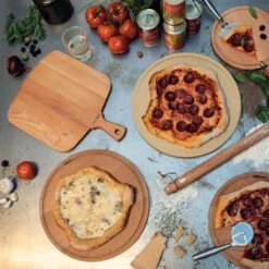 Boska Pizzaschep Amigo - Voor Warme En Koude Pizza - Kort Handvat - Beukenhout - 30 Cm Breed -Merkloos Winkel 1200x1200 307