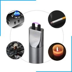 Aansteker Elektrisch - Plasma Aansteker - Aansteker Voor Kaarsen - Oplaadbaar Met USB Kabel - Windproof - SEVEND® -Merkloos Winkel 1200x1200 367