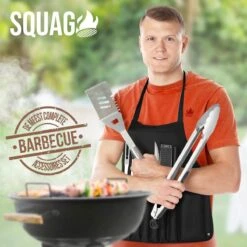Squago BBQ Accesoires XXL Set Met Schort - Gereedschap - Gereedschapset Tang Borstel Mat -Merkloos Winkel 1200x1200 427