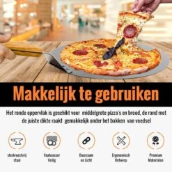 Inpro Pizzaschep RVS - Rond - Voor BBQ En Oven - Pizzaspatel - Taartschep - Houten Handvat - BBQ Gereedschap - Keukengerei - 30 Cm Diameter - Spatel 15 Inpro Pizzaschep RVS - Rond - Voor BBQ En Oven - Pizzaspatel - Taartschep - Houten Handvat - BBQ Gereedschap - Keukengerei - 30 Cm Diameter - Spatel -Merkloos Winkel 1200x1200 451