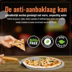 Inpro Pizzaschep RVS - Rond - Voor BBQ En Oven - Pizzaspatel - Taartschep - Houten Handvat - BBQ Gereedschap - Keukengerei - 30 Cm Diameter - Spatel 16 Inpro Pizzaschep RVS - Rond - Voor BBQ En Oven - Pizzaspatel - Taartschep - Houten Handvat - BBQ Gereedschap - Keukengerei - 30 Cm Diameter - Spatel -Merkloos Winkel 1200x1200 452