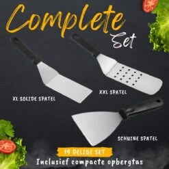 BBQ Gereedschapset - Opbergtas - BBQ Accessoires - BBQ Tang - BBQ Set - BBQ Borstel - BBQ Gereedschap - Roestvrij Staal -Merkloos Winkel 1200x1200 524