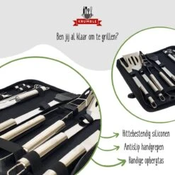Krumble 18-delige Barbecue Set / Roestvrijstalen BBQ Set Van 18 / Inclusief Handige Opbergtas - RVS 12 Krumble 18-delige Barbecue Set / Roestvrijstalen BBQ Set Van 18 / Inclusief Handige Opbergtas - RVS -Merkloos Winkel 1200x1200 534