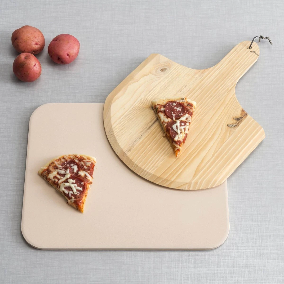Buxibo 2in1 Pizzasteen - Voor BBQ & Oven - Inclusief Serveer Plank - Pizzabord/Pizzaplank - 30.5 X 38.1 X 1.4 Cm 8 Buxibo 2in1 Pizzasteen - Voor BBQ & Oven - Inclusief Serveer Plank - Pizzabord/Pizzaplank - 30.5 X 38.1 X 1.4 Cm - Afbeelding 6