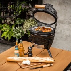 BluMill Kamado BBQ Egg - Kamado 13 Inch - Incl. Vlees Thermometer - Houtskoolbarbecues - Zwart - Ø 27cm -Merkloos Winkel 1200x1200 57