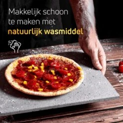 Pizzasteen BBQ Oven - Lava Van Vulkaan Etna - Barbecue Accesoires - Made In Italy - Broodbaksteen - 30x38x1.1 - VDN -Merkloos Winkel 1200x1200 618