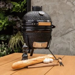 BluMill Kamado BBQ Egg - Kamado 13 Inch - Incl. Vlees Thermometer - Houtskoolbarbecues - Zwart - Ø 27cm -Merkloos Winkel 1200x1200 63
