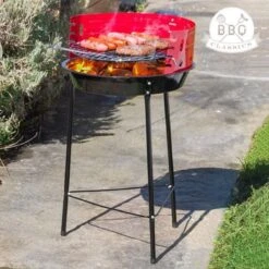 Houtskoolbarbecue Ø33 Cm | Verstelbare Grill BBQ | Halfopen | Zwart / Rood -Merkloos Winkel 1200x1200 73