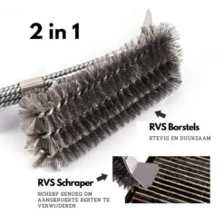 Gohh BBQ Borstel Met Schraper - Schoonmaakborstel - Barbecue Krabber Met Handige Bewaarzak 2 In 1 13 Gohh BBQ Borstel Met Schraper - Schoonmaakborstel - Barbecue Krabber Met Handige Bewaarzak 2 In 1 -Merkloos Winkel 1200x1200 736