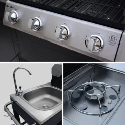 Alice's Garden Gas BBQ D'Artagnan - Zwart - 5 Branders - Buitenkeuken 8 Alice's Garden Gas BBQ D'Artagnan - Zwart - 5 Branders - Buitenkeuken -Merkloos Winkel 1200x1200 80