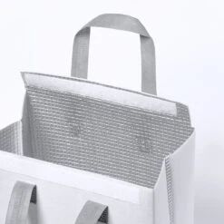 Merkloos Koeltas - Lunchtas - Koeltasje Lunch - Koelelementen - Isolatie - Volwassenen - Dames - Heren - Klittenbandsluiting - 23 X 29 Cm - Kunststof - Aluminium - Wit -Merkloos Winkel 1200x1200 805