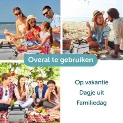 ForDig Koeltas L Grijs (15 Liter) - Gemaakt Van 600D Polyester Met PEVA-Voering - Ruimte Voor 20 Blikjes Of 10 Halve Liter Flessen - Opvouwbaar Koel Tas Met Easy-Acces Flap - Ruimte Voor Bestek - Picknick Cool Bag - Coolerbag - Grote Cooler -Merkloos Winkel 1200x1200 825