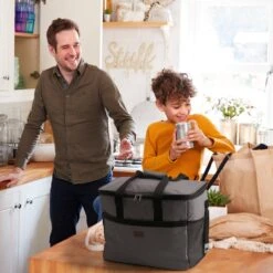 Packaway 4 Laags Geïsoleerde Koeltas - Lunchtas 40 Liter - Grijs -Merkloos Winkel 1200x1200 844