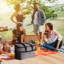 Packaway 4 Laags Geïsoleerde Koeltas - Lunchtas 40 Liter - Grijs -Merkloos Winkel 1200x1200 845