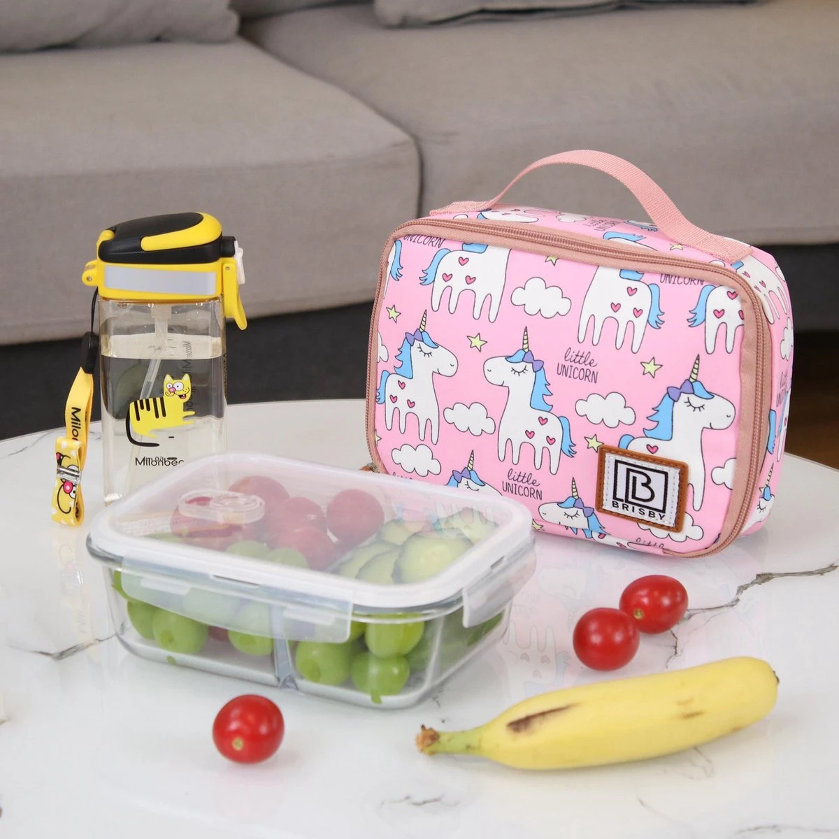 Brisby 4 Laags Geïsoleerde Koeltas - Lunchtas 1.5 Liter - Roze Eenhoorn 4 Brisby 4 Laags Geïsoleerde Koeltas - Lunchtas 1.5 Liter - Roze Eenhoorn - Afbeelding 2