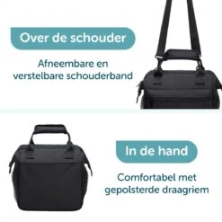 ForDig Lunchtas Zwart - Koeltas Gemaakt Van 600D Polyester Met PEVA-Voering - Ruimte Voor Lunchtrommel / Snacks / Blikjes - Koel Tas Met Mesh Opbergruimtes En Ruimte Voor Bestek - Lunch Tas Cool Bag - Coolerbag - Kleine Cooler 11 ForDig Lunchtas Zwart - Koeltas Gemaakt Van 600D Polyester Met PEVA-Voering - Ruimte Voor Lunchtrommel / Snacks / Blikjes - Koel Tas Met Mesh Opbergruimtes En Ruimte Voor Bestek - Lunch Tas Cool Bag - Coolerbag - Kleine Cooler -Merkloos Winkel 1200x1200 894