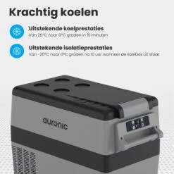 Auronic Elektrische Koelbox - 40.5L - Compressor - 12V En 240V - Grijs -Merkloos Winkel 1200x1200 936