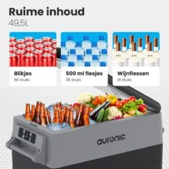 Auronic Elektrische Koelbox - 40.5L - Compressor - 12V En 240V - Grijs -Merkloos Winkel 1200x1200 937