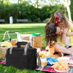 IBright Koeltas Opvouwbaar 15 Liter - 4 Laags Geïsoleerde Lunchtas - Waterdicht - Zwart -Merkloos Winkel 1200x1200 954