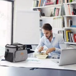 Lunchtas - Koeltas Voor Dames En Heren - Cool Bag - 4 Laags Geïsoleerde Koeltas - Kleine Cooler - Lunch Box - Lunchtas 15 Liter -Merkloos Winkel 1200x1200 983