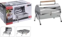BBQ Collection Houtskoolbarbecue - Cilinder - Chroom 17 BBQ Collection Houtskoolbarbecue - Cilinder - Chroom -Merkloos Winkel 1200x719