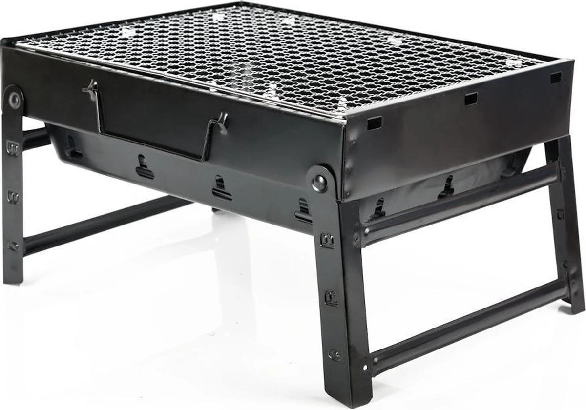 Merkloos Decopatent® Portable Houtskool BBQ - Barbecue - Inklapbaar - Barbecue Houtskool - Tafel Grill - Camping - Strand - Festival - Park 12 Merkloos Decopatent® Portable Houtskool BBQ - Barbecue - Inklapbaar - Barbecue Houtskool - Tafel Grill - Camping - Strand - Festival - Park - Afbeelding 10