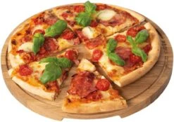 Boska Pizzaplank Friends L - BBQ Accessoires - Eikenhout - Handige Opvanggeul - Ø 34 Cm -Merkloos Winkel 1200x844