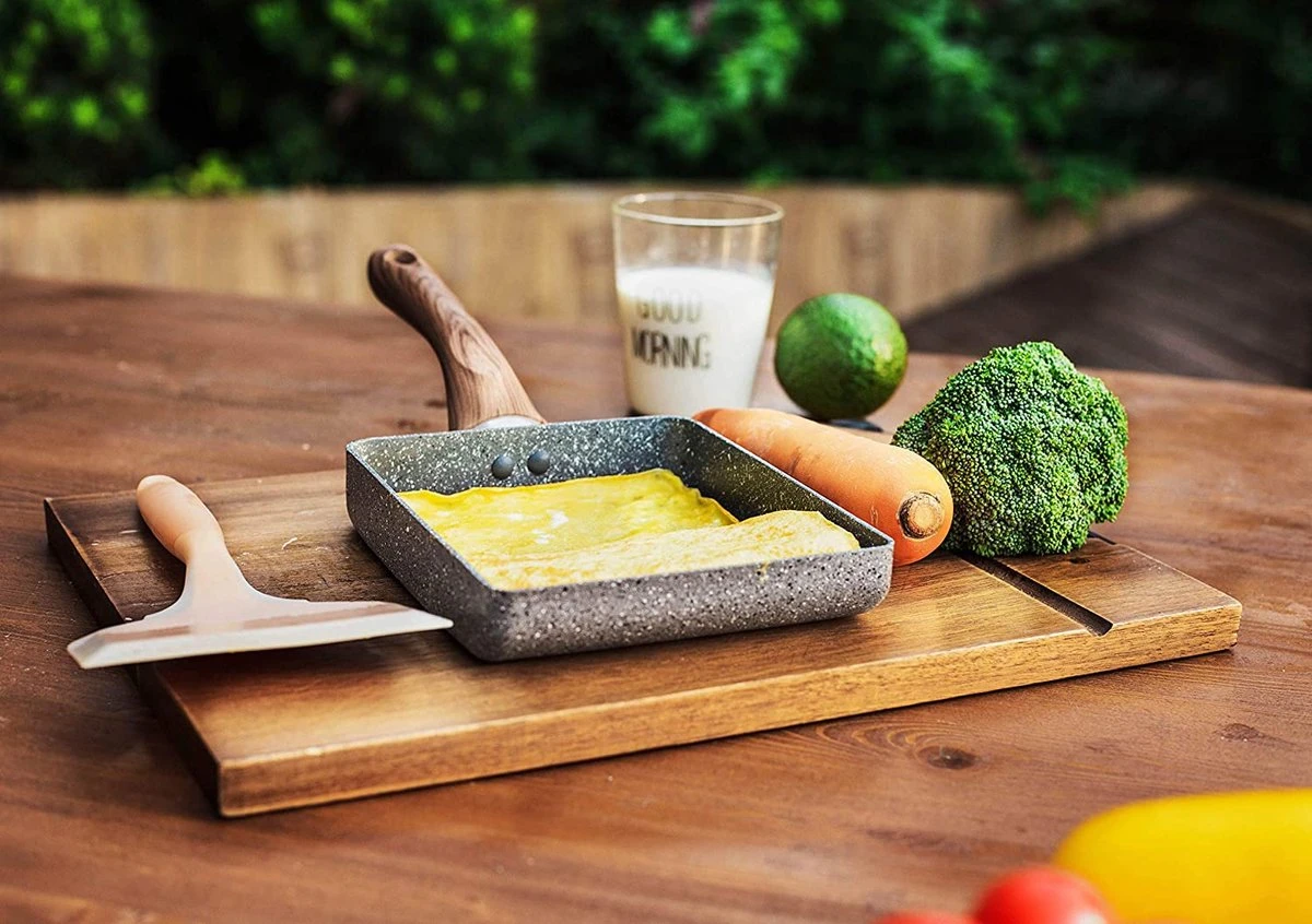 Zaigon All In 1 Pan - Inductie + Vaatwasmachinebestendig - Kleine Pan - Omeletpan - Tamagoyaki Pan - Tamago Pan - Vierkante Pan - Sushi Pan - Vierkante Pan 5 Zaigon All In 1 Pan - Inductie + Vaatwasmachinebestendig - Kleine Pan - Omeletpan - Tamagoyaki Pan - Tamago Pan - Vierkante Pan - Sushi Pan - Vierkante Pan - Afbeelding 3