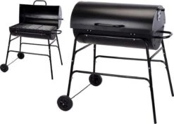 BBQ XL Houtskoolbarbecue - Cilindervorm - Grilloppervlak (LxB) 71 X 35 Cm - Zwart -Merkloos Winkel 1200x860