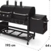 Klarstein Kingsville Double Barbecue - Houtskool- En Gasbarbecue - Smoker BBQ - Inclusief Deksels En Thermometer - Met 2 Roosters - Zwart 1 Klarstein Kingsville Double Barbecue - Houtskool- En Gasbarbecue - Smoker BBQ - Inclusief Deksels En Thermometer - Met 2 Roosters - Zwart -Merkloos Winkel 1200x870 1